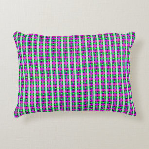 abstracte textuur, gekleurd vlakpatroon, retro-tee accent kussen