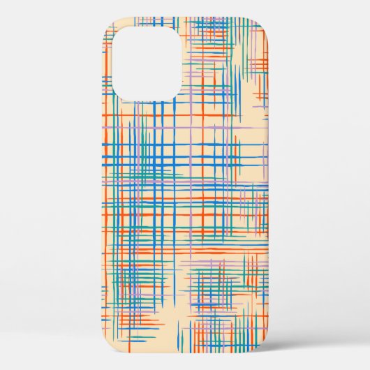 Abstracte textuur met kruisstrepen. Modern Pat Case-Mate iPhone Case (Achterkant)