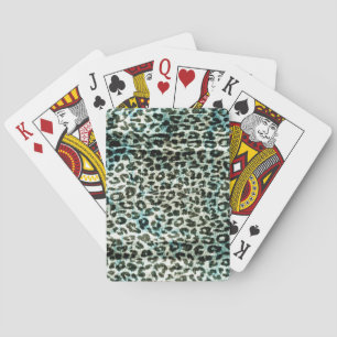 abstracte textuur van dierenbont pokerkaarten
