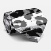 Abstracte textuur van het bont van de retro zwarte stropdas (Opgerold)