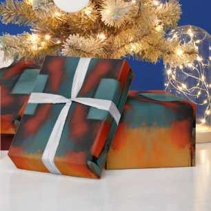 Abstracte Textuurkunst: Concept Art Kleuren Cadeaupapier