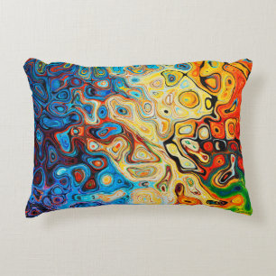 Abstracte textuurstructuur kleurig accent kussen