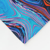 Abstracte textuurstructuur kleurig fleece deken (Hoek)