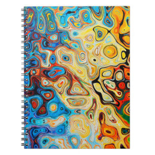 Abstracte textuurstructuur kleurig notitieboek