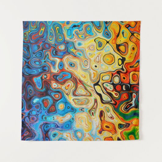 Abstracte textuurstructuur kleurig wandkleed (Voorkant)