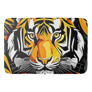 Abstracte Tiger Art Badmat