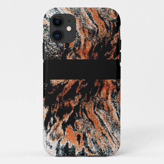 Abstracte tijgerstrips iPhone-Design Black Case-Mate iPhone Case (Achterkant)