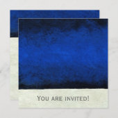 Abstracte Times Two ~ Invitations BACHELOR Kaart (Voorkant / Achterkant)