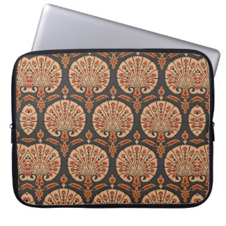 Abstracte traditioneel blauw patroon laptop sleeve