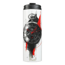Abstracte Trash Polka Zakhorloge Thermische Tumble