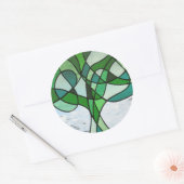 Abstracte Tree of Life-Sticker Ronde Sticker (Envelop)