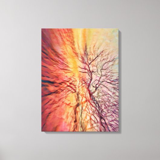 Abstracte Trees Funky Zoom Fotografie Art Print (Voorkant)