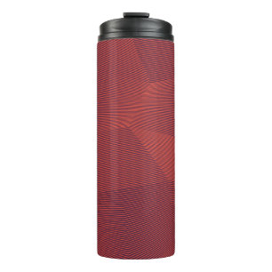 Abstracte, trendy, moderne geometrische grafische thermosbeker