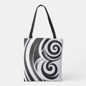 Abstracte tribale Canvas tas (Achterkant)