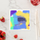 Abstracte trillende borstelslagen servet (Insitu)