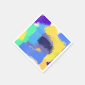 Abstracte trillende borstelslagen servet (Hoek)