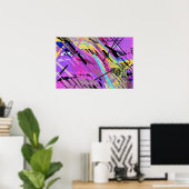 Abstracte trilling 80 jaar poster (Thuiskantoor)