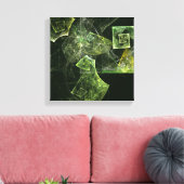 Abstracte trilling zwart-wit canvas afdruk (Insitu (Woonkamer))