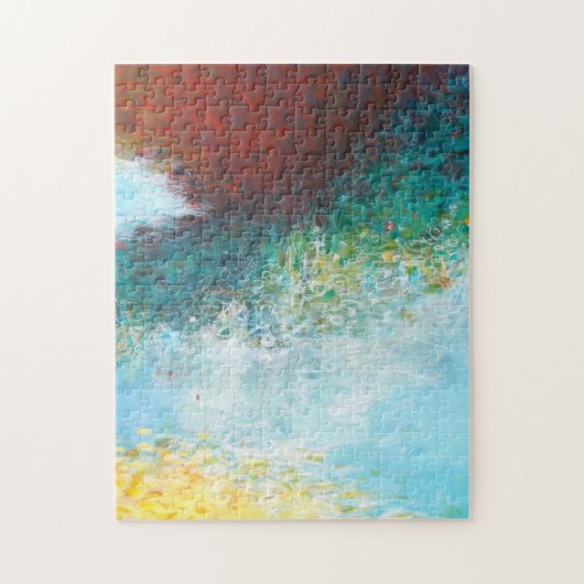 Abstracte Triptych Deel 3 Legpuzzel (Verticaal)