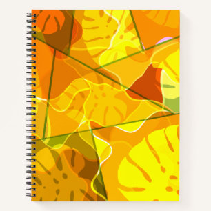 ABSTRACTE TROPISCHE BLADEREN  NOTITIEBOEK