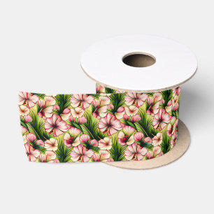Abstracte Tropische Bloemen Lint