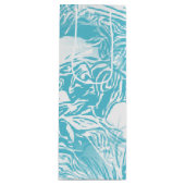 Abstracte tropische bloemen wijn cadeautas (Voorkant)