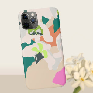 Abstracte tropische orchideeën Modern Floral iPhone 11 Pro Hoesje