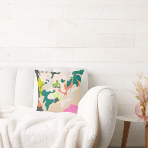 Abstracte Tropische Orchideeën Modern Home Decor Kussen