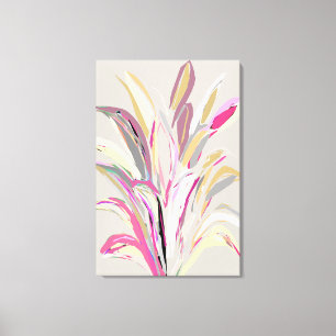 Abstracte tropische Plant Vector Art Style Canvas Afdruk