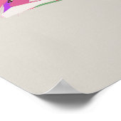 Abstracte tropische Plant Vector Art Style Poster (Hoek)