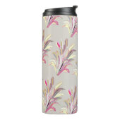 Abstracte tropische Plant Vector Art Style Thermosbeker (Gedraaid links)