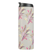 Abstracte tropische Plant Vector Art Style Thermosbeker (Geroteerd rechts)