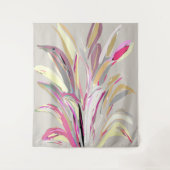 Abstracte tropische Plant Vector Art Style Wandkleed (Voorkant)