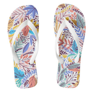 Abstracte tropische Teenslippers