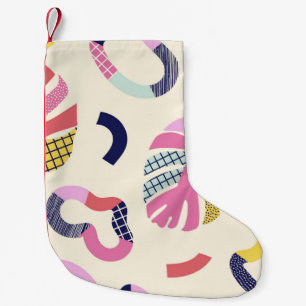 Abstracte tropische vormen naadloos patroon, backg kleine kerstsok