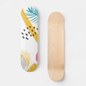 Abstracte tropische vormen skateboard (Voorkant)
