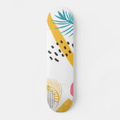 Abstracte tropische vormen skateboard (Voorkant)