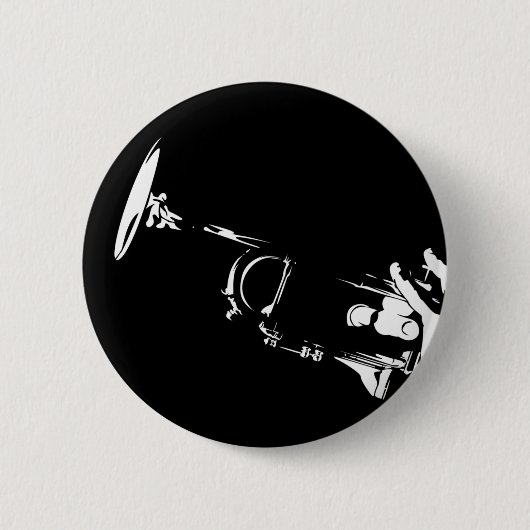 Abstracte Trumpet Button Badge (Voorkant)