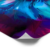 Abstracte tuinbloei poster (Hoek)