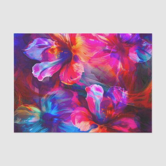 Abstracte tuinbloei tissuepapier (Voorkant)