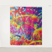 Abstracte tuinbouw wandkleed (Voorkant)