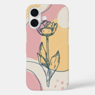 Abstracte Tulip iPhone 16 Hoesje