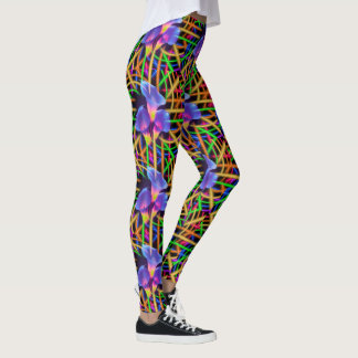 Abstracte Tulp Kleurrijke Mystieke Kunst Leggings