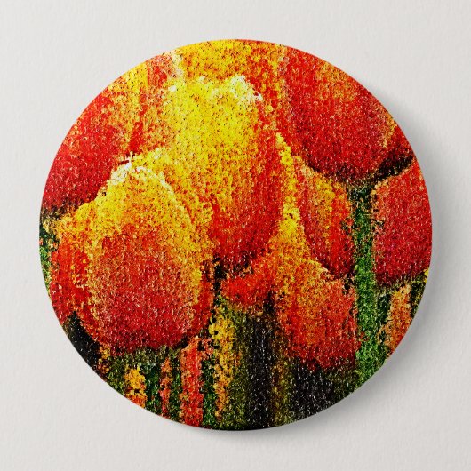 Abstracte Tulp-verfart Button (Voorkant)