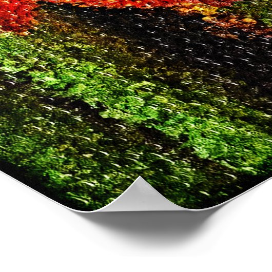 Abstracte Tulp-verfkunst-Posters Poster (Hoek)