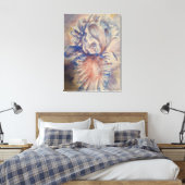 Abstracte tulpen canvas afdruk (Insitu (Slaapkamer))
