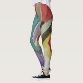 Abstracte Tulpen en lentbloemen Leggings (Links)