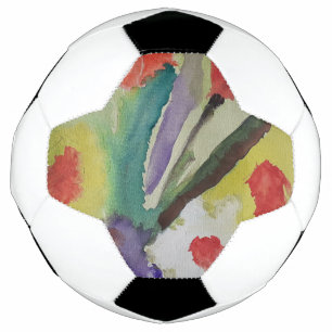 Abstracte Tulpen en lentbloemen Voetbal