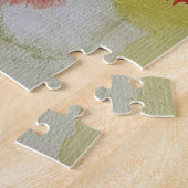 Abstracte Tulpen en lentevloeren Jigzaag Puzzle Legpuzzel (Zijkant)