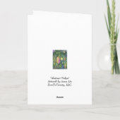 Abstracte Tulpen Kaart (Achterkant)